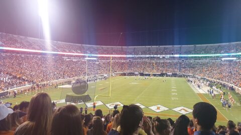 1280px Scott Stadium during an American Football game