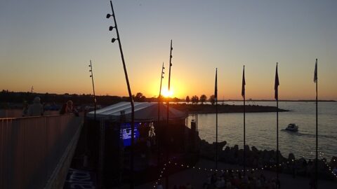1280px Sunset over Paljassaare Outdoor Concert Stage Tallinn Cruise Terminal Tallinn 27 August 2022