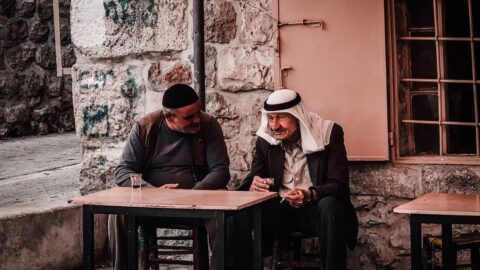 Street scene in the old city of Hebron